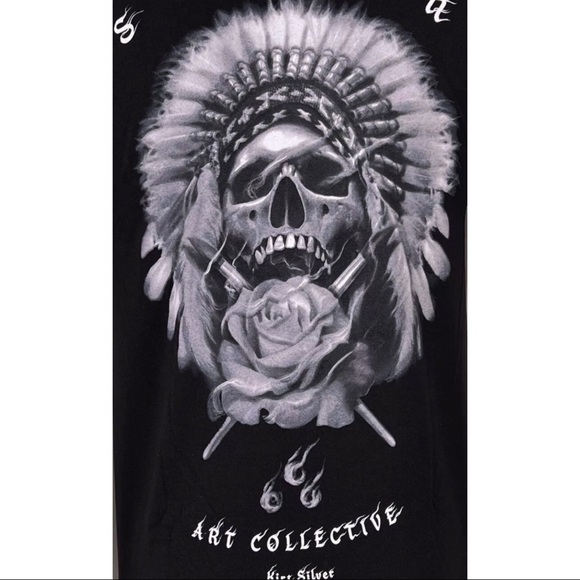 Sullen Men's T-shirt SILVER CHIEF Tattoos Urban Design Premium Quality - Picture 10 of 16